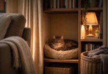 Creare un angolo tranquillo per il gatto in una casa rumorosa angolo tranquillo per il gatto