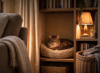 Creare un angolo tranquillo per il gatto in una casa rumorosa angolo tranquillo per il gatto
