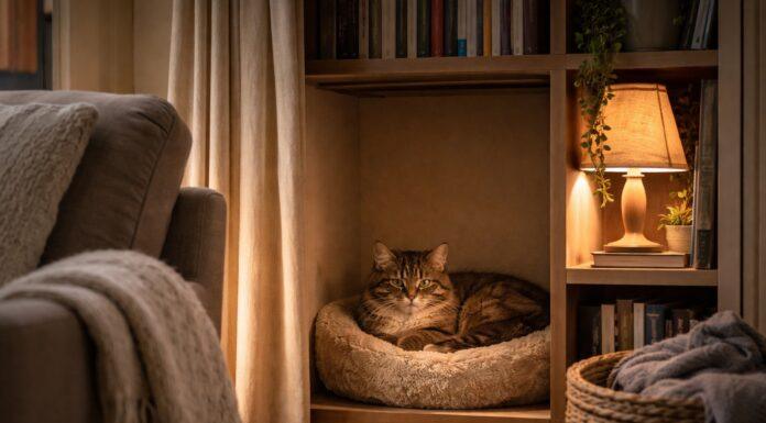 Creare un angolo tranquillo per il gatto in una casa rumorosa angolo tranquillo per il gatto