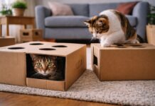 Come riutilizzare scatole e cartone per creare giochi felini cartone per creare giochi felini