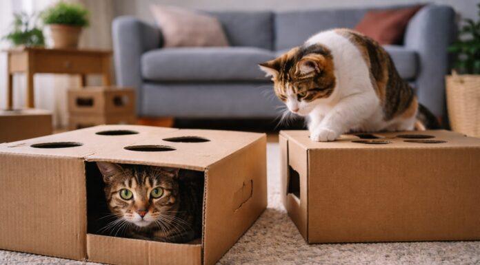 Come riutilizzare scatole e cartone per creare giochi felini cartone per creare giochi felini