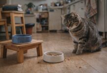 Idee fai-da-te per separare cibo e acqua del gatto in modo intelligente cibo e acqua del gatto