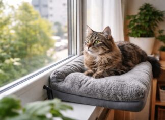 Creare una postazione finestra comoda anche in poco spazio per il tuo gatto postazione finestra gatto