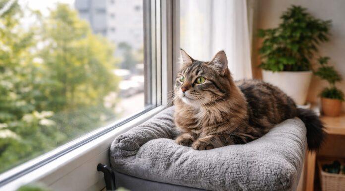 Creare una postazione finestra comoda anche in poco spazio per il tuo gatto postazione finestra gatto