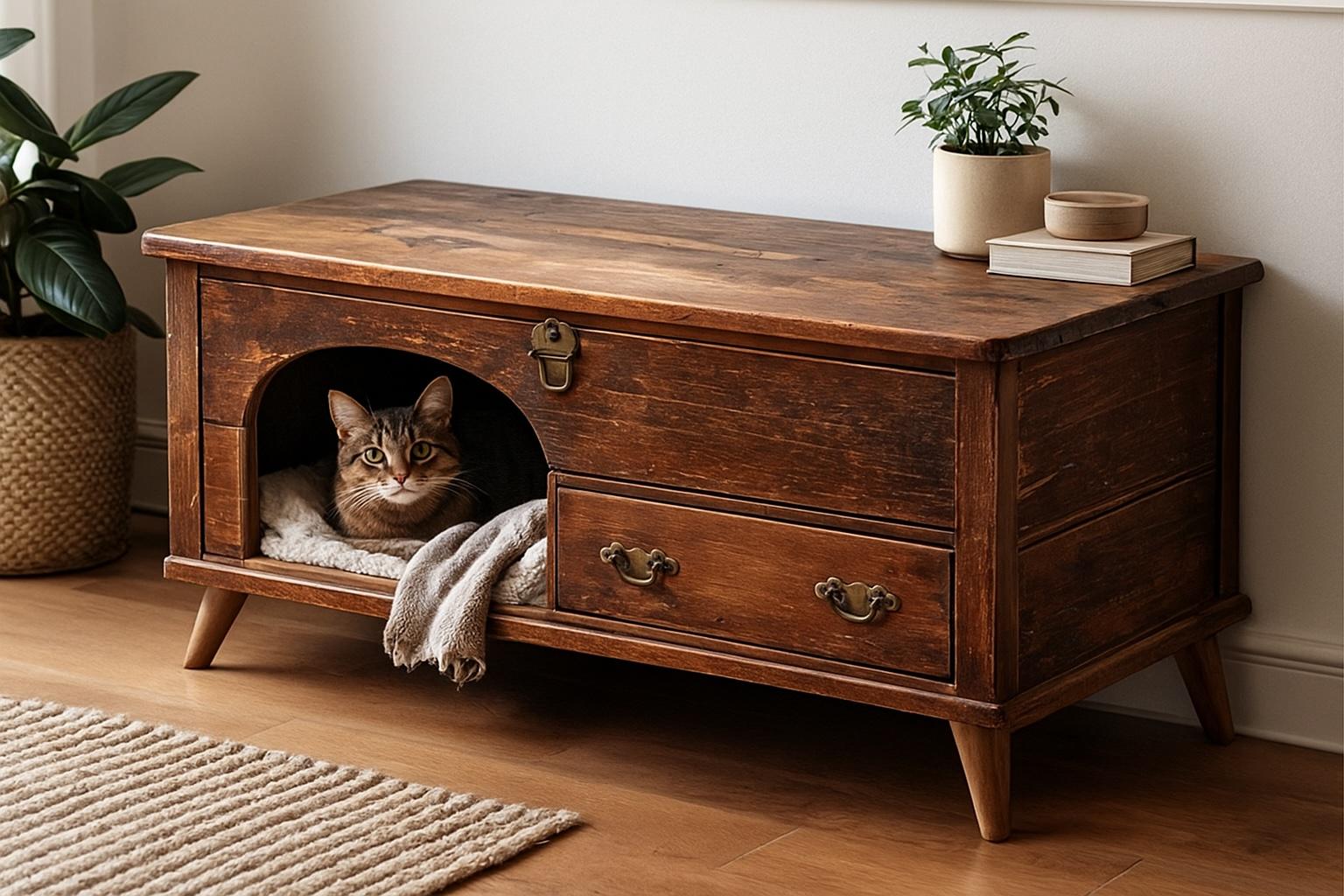 vecchia panca di legno cuccia