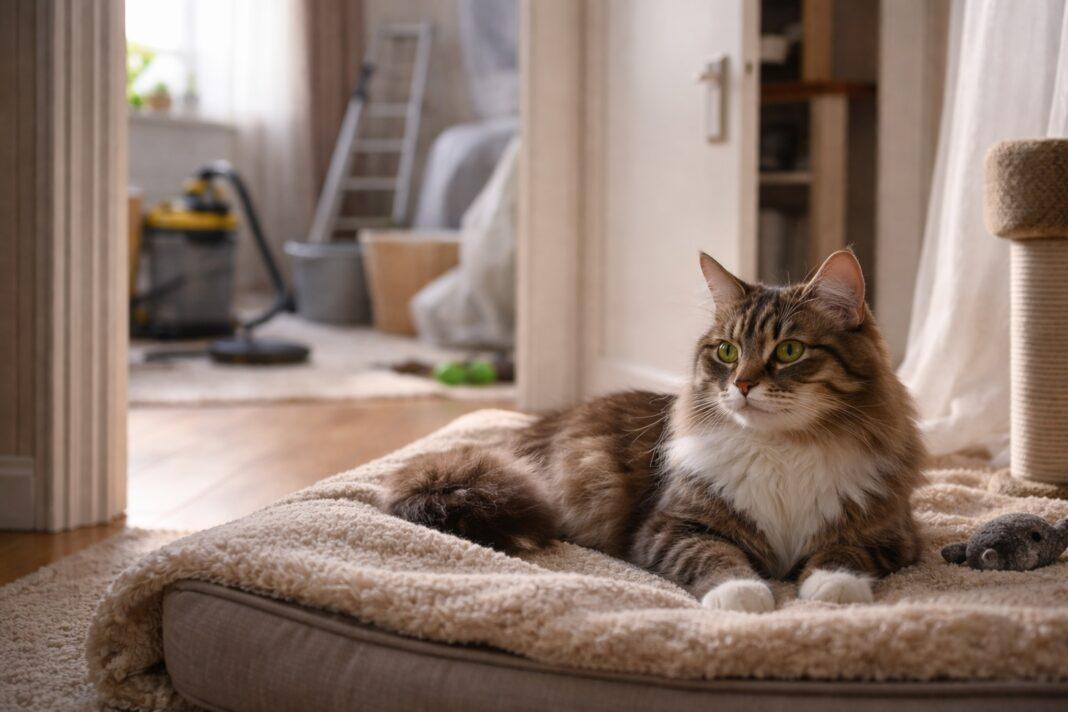 Dove sistemare il gatto durante pulizie Dove sistemare il gatto durante pulizie