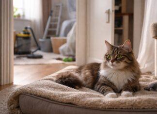 Dove sistemare il gatto durante pulizie profonde o lavori in casa Dove sistemare il gatto durante pulizie