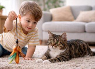 Gatto e bambini in età prescolare: regole, giochi consentiti e limiti Gatto e bambini in età prescolare