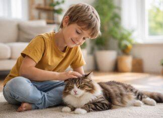 Gatto e bambini in età scolare: come costruire una relazione positiva Gatto e bambini in età scolare