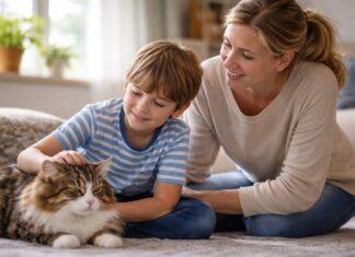 Gatto e bambini in età scolare (6–10 anni): guida alla convivenza consapevole Gatto e bambini in età scolare guida