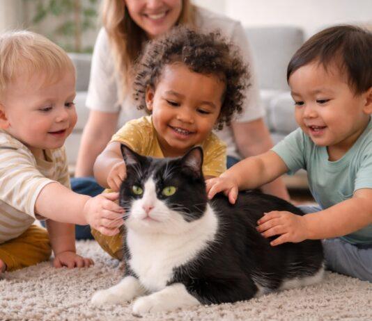 Gatto e bambini piccoli (1–3 anni): guida alla convivenza senza stress Gatto e bambini piccoli (1–3 anni)