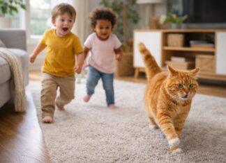 Gatto e bambini piccoli: inseguimenti, paura e segnali da non ignorare Gatto e bambini piccoli