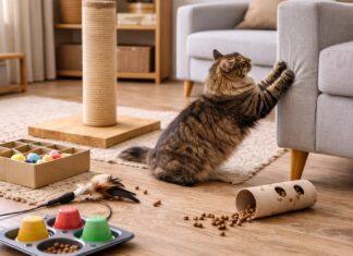 Perché il gatto ignora il tiragraffi (e come rimediare con giochi fai da te) Perché il gatto ignora il tiragraffi