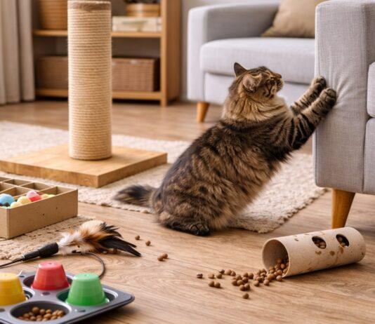 Perché il gatto ignora il tiragraffi