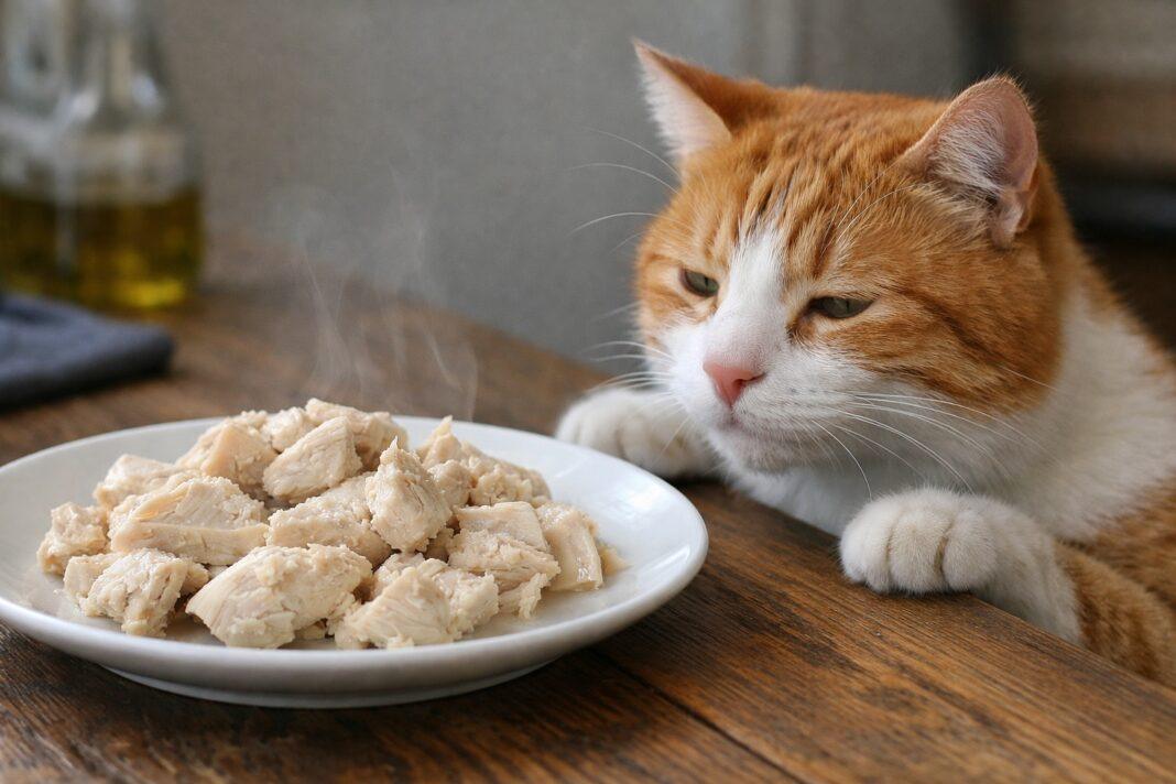Pollo bollito per gatti Pollo bollito per gatti