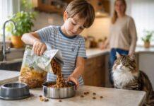 Responsabilizzare un bambino nella cura del gatto: quando e come Responsabilizzare un bambino nella cura del gatto