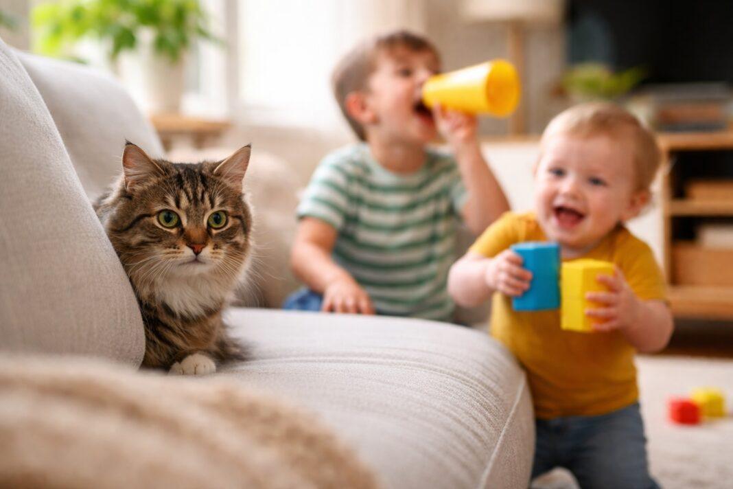 gatto evita i bambini gatto evita i bambini