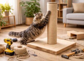 Come costruire un tiragraffi fai da te semplice e resistente tiragraffi fai da te